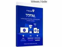 F-Secure Software:TOTAL Internet Security Inkl. VPN & ID Protection, 18 Monate, 5 Geräte