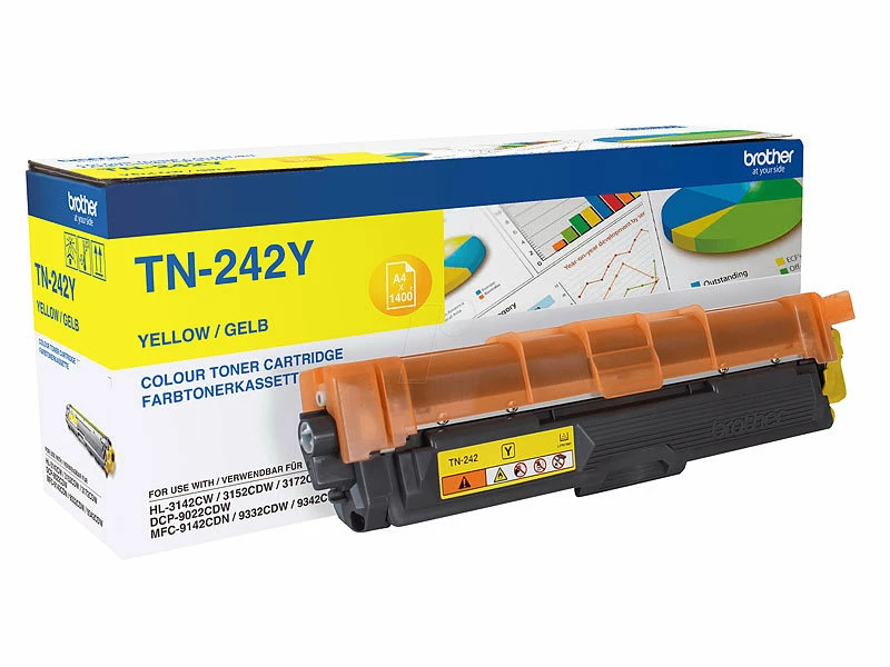 Brother Original Toner-Kartusche TN-242Y, Gelb 2 Brother Original Toner-Kartusche TN-242Y, Gelb – Bild 2
