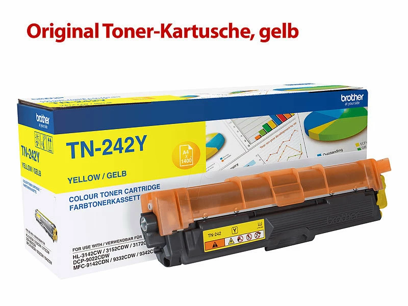 Brother Original Toner-Kartusche TN-242Y, Gelb 1 Brother Original Toner-Kartusche TN-242Y, Gelb