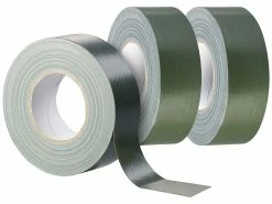 AGT Bundeswehr Klebeband:3er-Set Original-Bundeswehr-Panzerband, Olivgrün, 50 M X 50 Mm, 310 µ