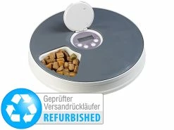 Infactory Haustier-Futterautomat:Zeitgesteuerter 6-fach-Katzen- Hunde-Futterspender (Versandrückläufer)