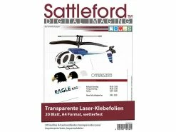 Sattleford Drucker Folie:20 Klebefolien A4 Für Laserdrucker Transparent