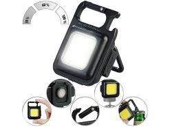 Alternative view of PEARL Arbeitslampe:Multifunktions-Arbeitsleuchte, 5W COB-LED, 500lm, Akku, Flaschenöffner